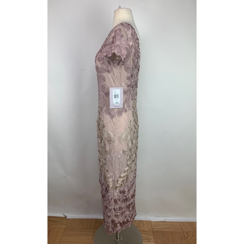 JS Collections Santiago Midi Dress In Pink Sand - Picture 5 of 8